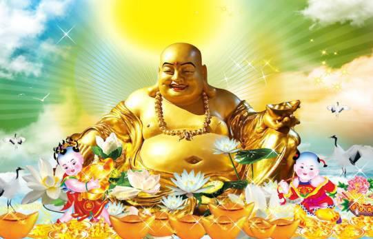 开心弥勒佛保佑你一辈子快快乐乐