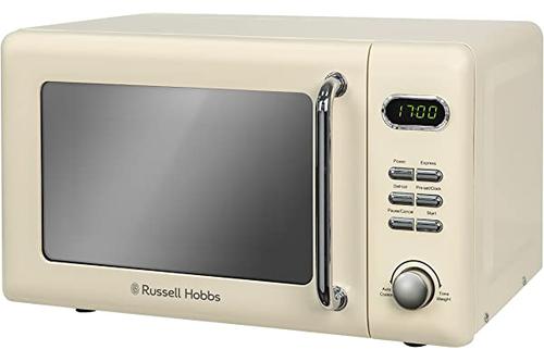 russell hobbs,russell hobbs热水壶 russell hobbs 复古单声道数字微波炉,17 升,700 w 奶油色