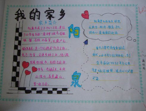家乡的历史和发展手抄报 家乡的变化手抄报