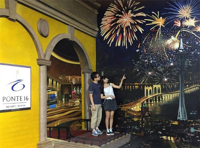 萌大圣与江流妹的澳门浪漫之旅澳门十六浦3d奇幻世界mj咖啡馆
