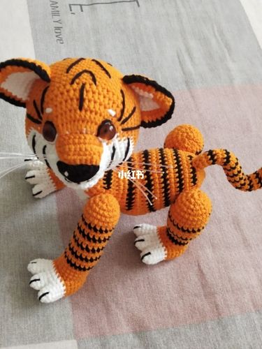 手工钩织玩偶老虎_手工制作_钩织_玩偶_钩针编织_手工