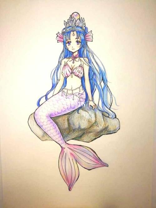 美人鱼分享_简笔画_教程_简笔画教程_文化_绘画