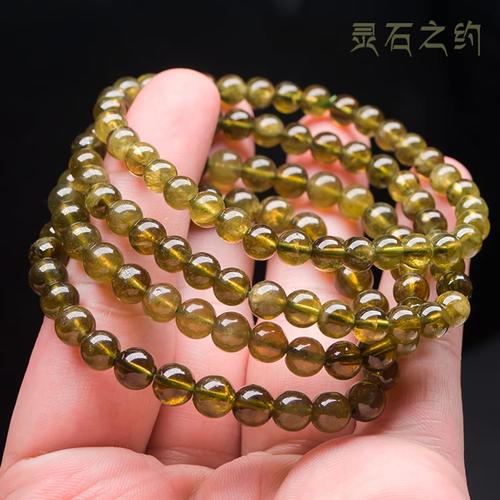 灵石之约紫牙乌紫色橙色石榴石多圈手链天然水晶手串饰品女母亲节