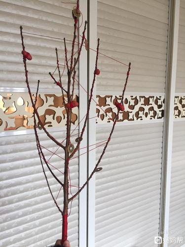 给宝宝做的辟邪桃枝