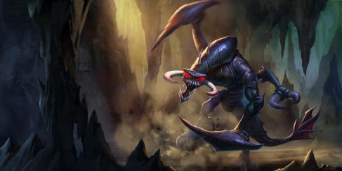 lol英雄联盟虚空恐惧科加斯大虫子老版梦魇皮肤8