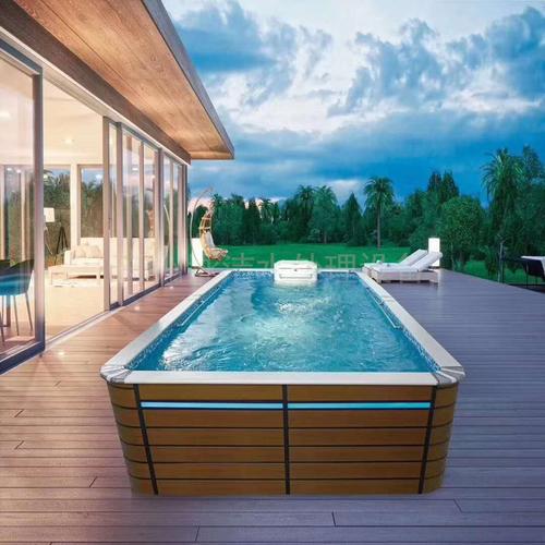 泳洁家用无边际泳池 冲浪按摩恒温加热 户外庭院花园冲浪无尽游泳池bg