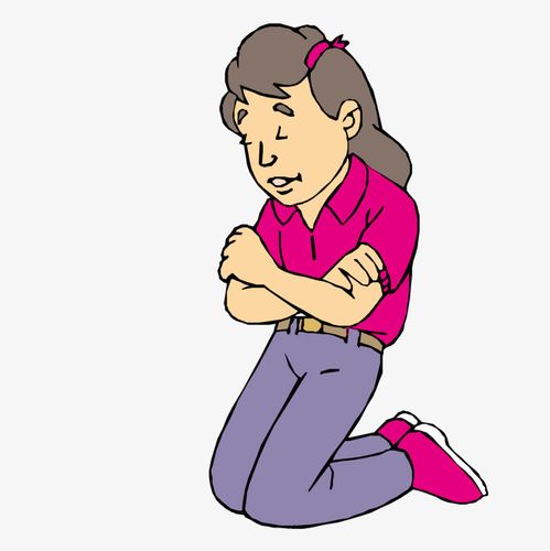 > 跪在地上的女子