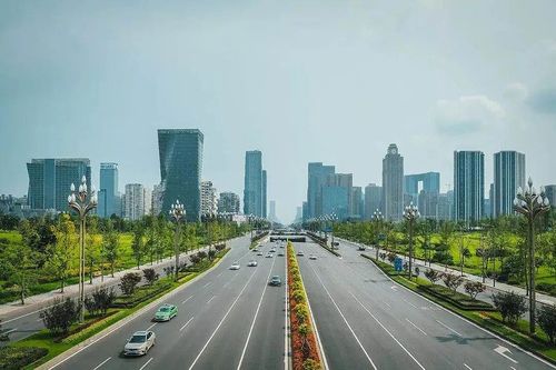 天府大道向南望