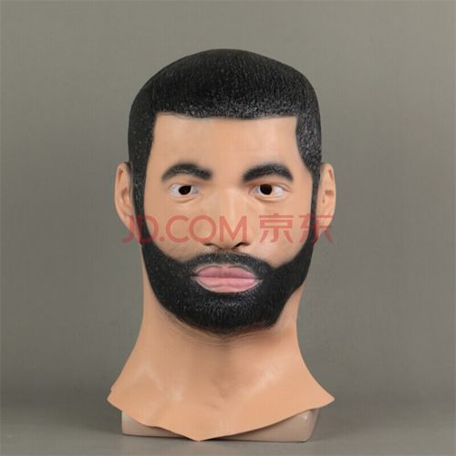 人皮面仿真人脸面具光头头套男女全脸万圣节装扮搞笑舞会易容道具抖音