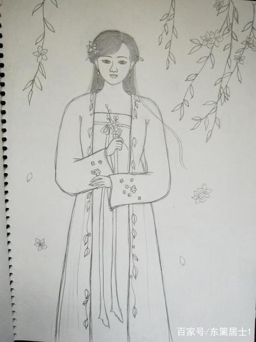 铅笔画古风美女,有没有你喜欢的