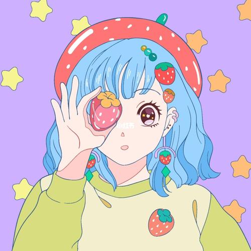 草莓女孩头像