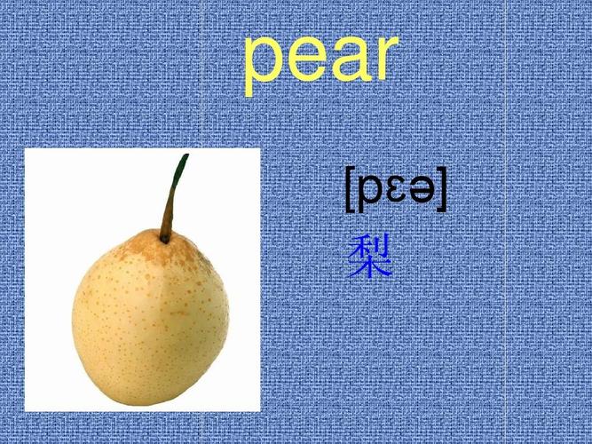 pear [p    梨