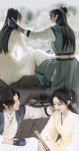 《有翡》赵丽颖王一博同框壁纸,这两人的cp太好磕了