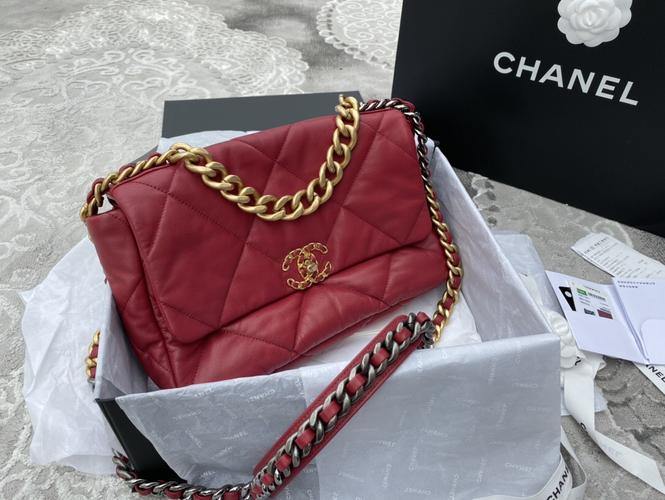 新加坡香奈儿官方旗舰店包 chanel 19手袋 中号口盖包