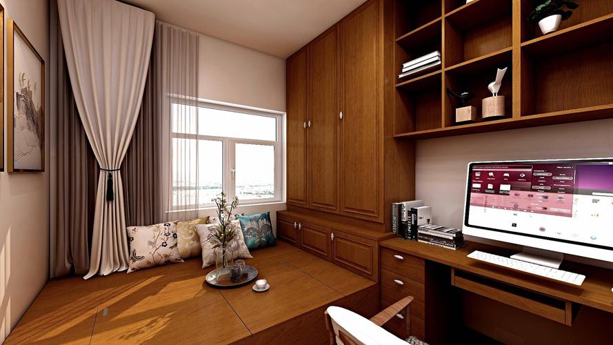 别墅装修样板房,不懂就别瞎装,书房这样布置超美的,好看又实用