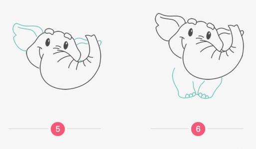 鼻子卡通画简笔画