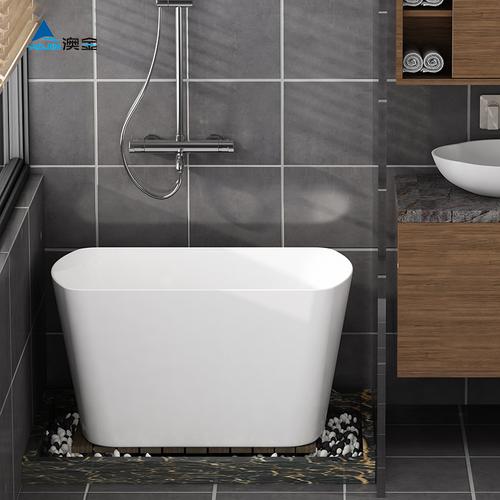 澳金卫浴旗舰店-澳金亚克力小浴缸家用小户型卫生间日式