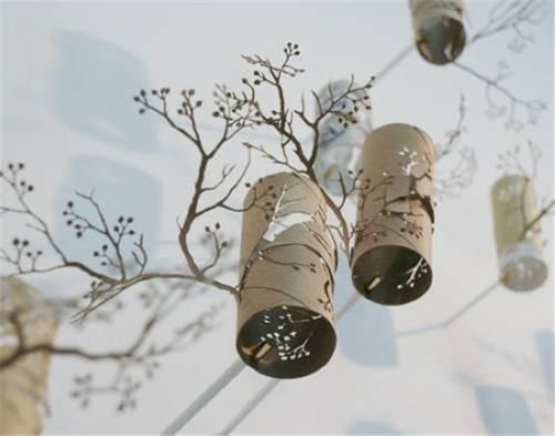 卫生纸卷纸筒变废为宝,巧变笔筒,收纳盒,装饰品