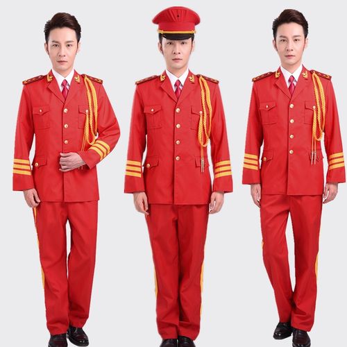 军乐队服装演出服军鼓服装套装军装新款升旗手服装男