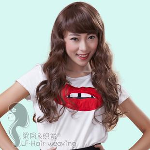 梁凤假发 女士假发 马尾 卷发 梨花卷大波浪甜美可人卷马尾