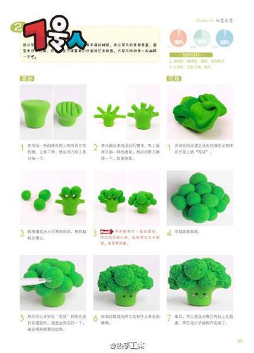 粘土教程#西兰花