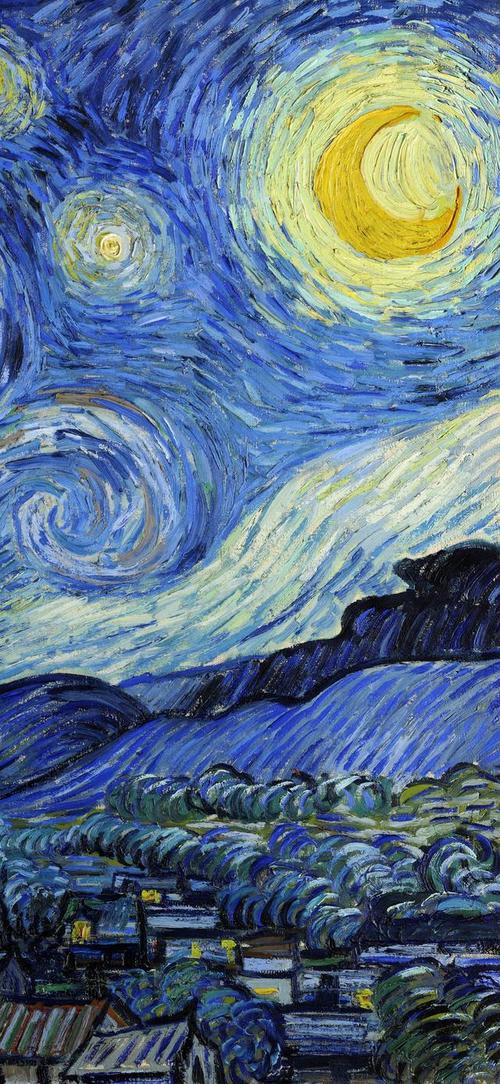 壁纸来了-251期|文森特·梵高 的《星月夜》(1889年)
