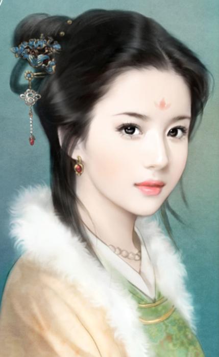 默言~采集到手绘古装美女