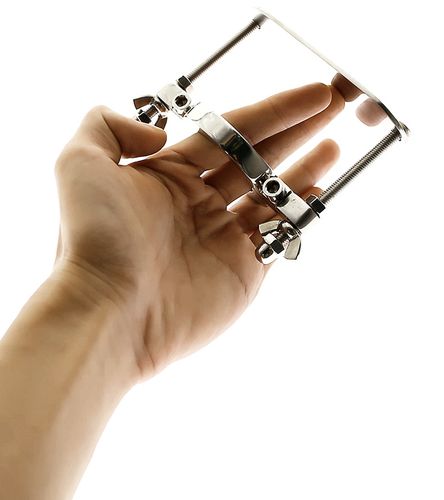 不锈钢阴囊挤压器 睾丸夹具男用刺激性用品ball smasher阴茎环