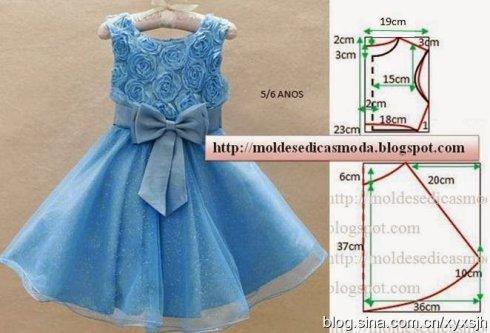 [转载]翅膀外网转载-女童礼服裙裁剪图 超多图