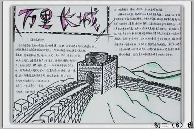 北京长城手抄报