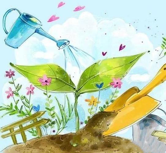 也可以给家里的绿植浇浇水,松松土哦