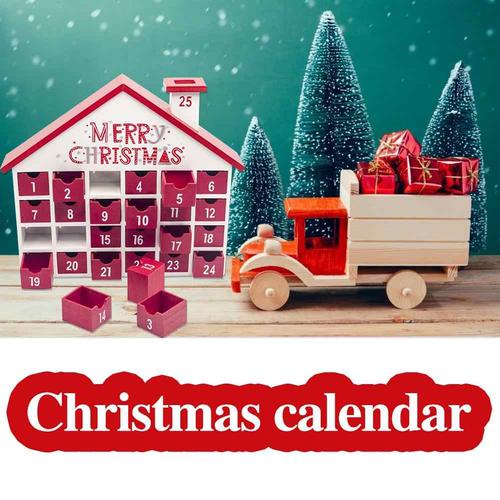 red santa clause christmas advent calendar bags hanging