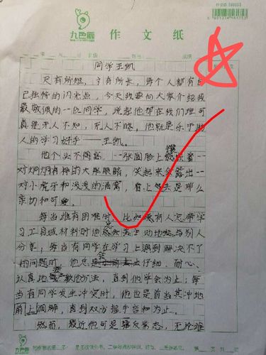 五2班《我敬佩的一位同学》习作范文 - 美篇