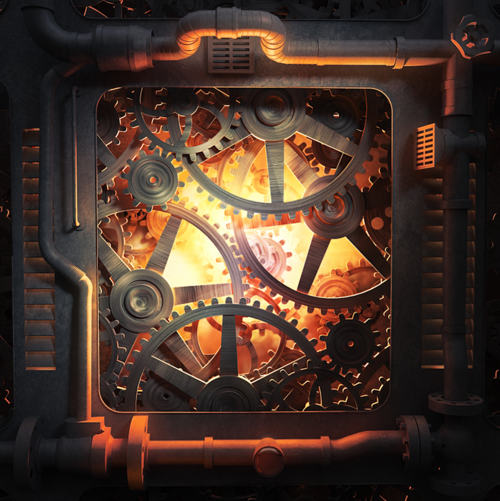 游戏界面蒸汽朋克风格商店界面创作过程