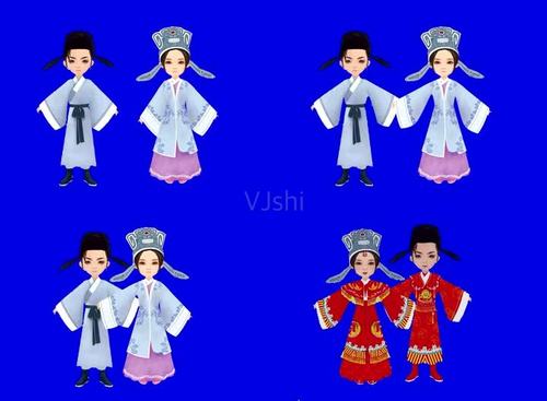 中国风梁祝梁山伯与祝英台抠像背景片头视频