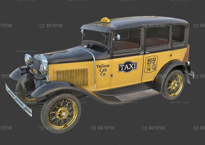 pbr次世代 老爷车 古董车 老式车 民国车 欧洲汽车 出租车 taxi 复古