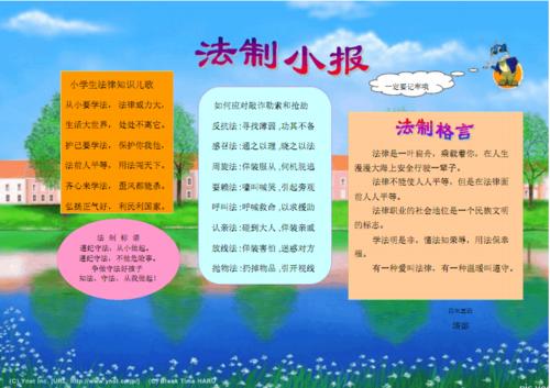 小学生法律知识的手抄报.pdf 3页