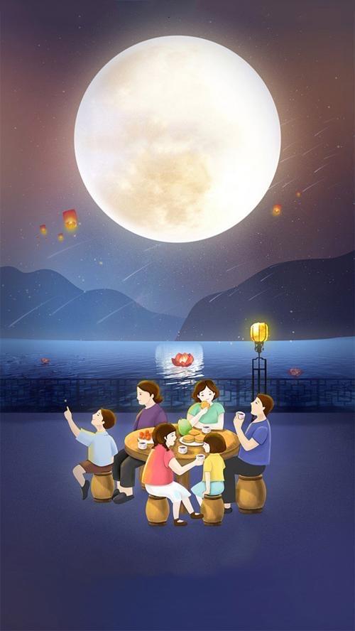 中秋节自古便有祭月,赏月,吃月饼,玩花灯,赏桂花,饮桂花酒等民俗,流传