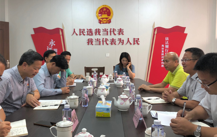 开平市领导陈伟成到水口镇调研人大工作