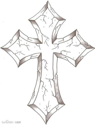 十字架的简笔画教程