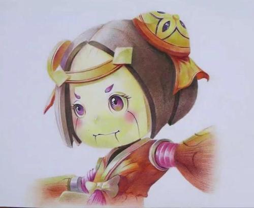 彩铅教学|欢迎来到王者荣耀,我是鲁班,敌军还有十秒