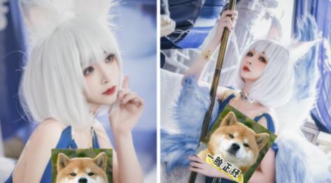 (原谅我,我没法放原图)但随着风格的改变,叉子宝宝的cos服装越来越