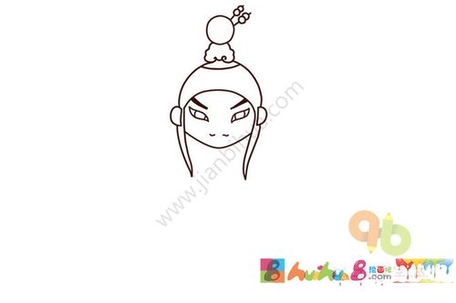 京剧《穆桂英挂帅》 杨文广简笔画