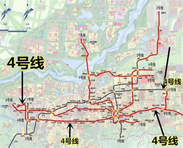 济南地铁4号线又有新进展施工现场一片忙碌景象