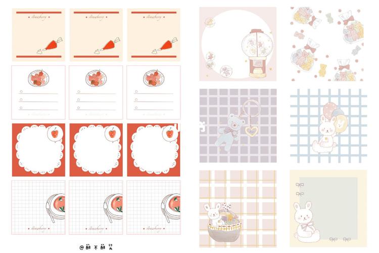 手帐便签素材打印分享|盐系可爱韩系便签_手帐_韩系_元气_夏天去哪玩