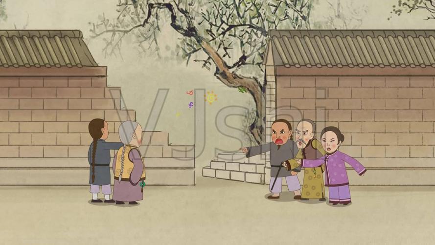 六尺巷动画经典民间故事系列_1920x1080_高清视频素材