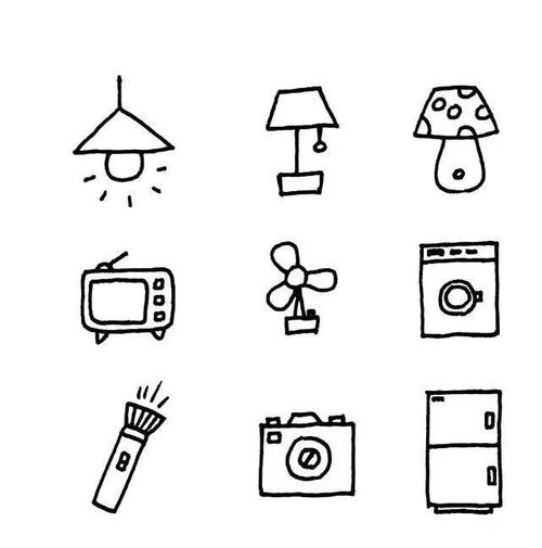 【基础篇】160种超级实用的家具简笔画,真的太赞了!