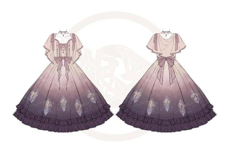 lolita洛丽塔哥特风服饰风格服装设计参考素材