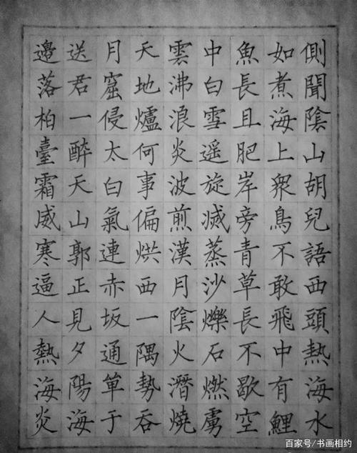 硬笔柳体,这书法,真有劲儿!