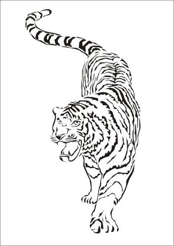 老虎面具老虎面具画图